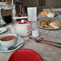 The whole spread at All Good Things Vegan in Paignton