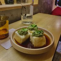 Xiang Xiang Crispy Tofu Cubes 💚  at chaochao. vegan food and natural wine bar in Beijing