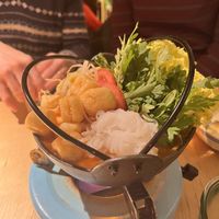 Guizhou hotpot  at chaochao. vegan food and natural wine bar in Beijing