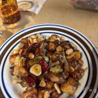 Oyster mushroomms  at chaochao. vegan food and natural wine bar in Beijing