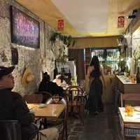   at chaochao. vegan food and natural wine bar in Beijing