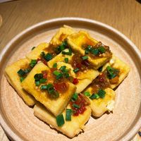 Crispy tofu  at chaochao. vegan food and natural wine bar in Beijing