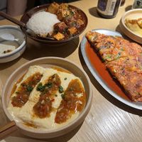 Creative fusion dishes  at chaochao. vegan food and natural wine bar in Beijing