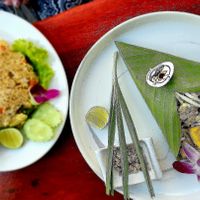 Veg Pad Thai with tofu and veg fried rice (can be made vegan) at Matty's Cafe in Samut Prakan