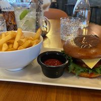 Beyond Meat burger   at Northern Lights Village in Saariselkae
