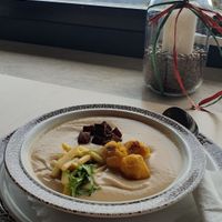 Blumenkohlcremesuppe 😇 at Berggasthof Hocheck in Oberaudorf