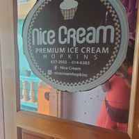 Door sign at Nice Cream - Hopkins in Hopkins