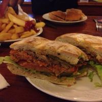 vegan burger at Rekalde Taberna in San Sebastian