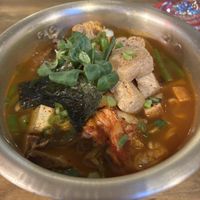 Kimchi ramen vegano  at Hanok in Madrid