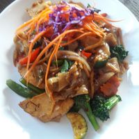 spicy noodles at Araya's Place in Los Angeles