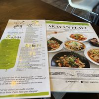 Menu  at Araya's Place in Los Angeles