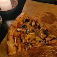 The Funghi - by the time I remembered to take a picture. at Guys Pizza in Aalborg