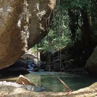 Big rock Swimmingpool  at La Joya Del Sol in Perez Zeldon