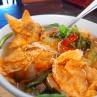 My take away hu tieu eating at home at Hu Tiệu Chay in Ho Chi Minh City