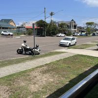 View from cafe balconyy  at Norah Head Beach Haus in Norah Head