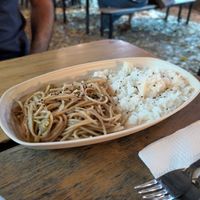 Noodles and rice sides at Amet - Cocina basada en plantas in Guadalajara