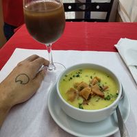 Sopa de lentilha at Baraa Kitchen in Lisbon