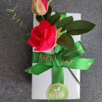 The chocolate box is very nicely wrapped. at Pralinhuset in Stockholm