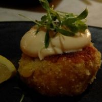 Vegan crab cakes at Gracias Madre - WeHo in West Hollywood