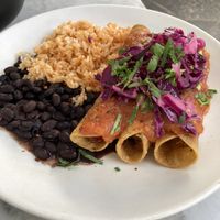 Flautas - so good!  at Gracias Madre - WeHo in West Hollywood