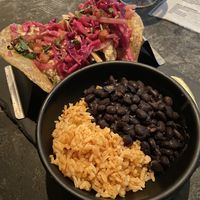 Fish tacos with sides  at Gracias Madre - WeHo in West Hollywood