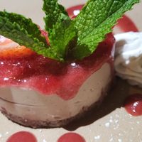 Strawberry chze cake at Gracias Madre - WeHo in West Hollywood