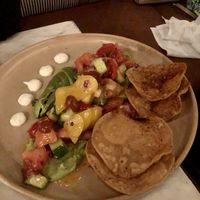 Tomato tostadas  at Gracias Madre - WeHo in West Hollywood