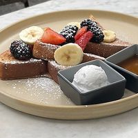 French toast with coconut whip  at Gracias Madre - WeHo in West Hollywood