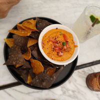 Chips and house made cashew queso at Gracias Madre - WeHo in West Hollywood