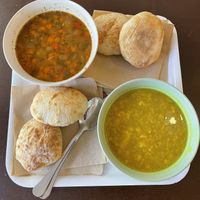 Soups with bread at Supa Star in Sofia