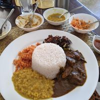 Sri lankan curry at Aroma in Hikkaduwa
