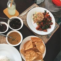 Set menu & devilled soy at Aroma in Hikkaduwa