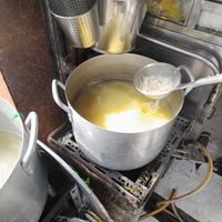 Massive pots of vegan broth at Tâm Hạnh in Ho Chi Minh City