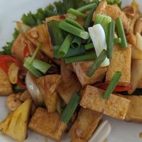 Tofu cashew nuts stir fry at Bai Tong  in Krabi