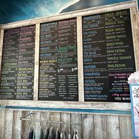 Huge menu!  at Playa Bowls in Lauderdale-by-the-sea