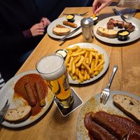 Bottom and top left are vegan at Edelcurry in Hamburg