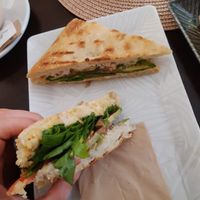 Today was "tuna" chickpeas spread with vegan mayo avocado and salad. Housemade bread as always 😊
I had to have some hot cocoa with oat milk before the weather gets too hot for i at PR' JAKCU in Kamnik