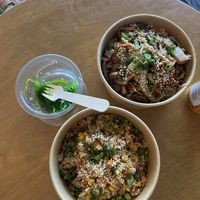 Custom made udon noodles and fried rice  at Cam On Asian Cantina  in Larnaca