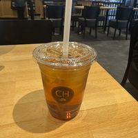 Elderflower iced tea  at The Coffee House  in Newcastle-under-lyme