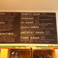 Menu at Vegangster in Rostock