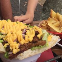 I ate some lovely Vöner: vegan döner!  at Vegangster in Rostock