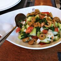 Olive salad at Saffron in Seoul