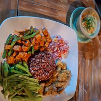 Nasi campur at Warung Gayatri in Abang