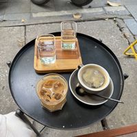Iced oat latte and americano   at Soul Specialty Coffee Hanoi in Hanoi