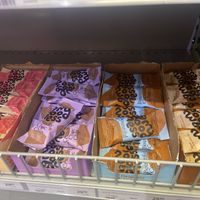 Chocolate bars in different flavours, nice ingredients   at Esso  in Sarpsborg