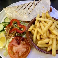 Veggie fajita (fries included)  at El Espejo in La Palma