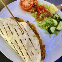 Veggie burrito  at El Espejo in La Palma