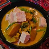 Pumpkin curry with tofu at Another World in Chiang Mai