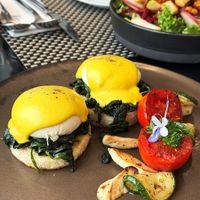 Pumpkin Benedict at Seiva Brunchery in Chiang Mai