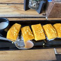 Mango sticky sushi rice  at Mango Addict in Chiang Mai